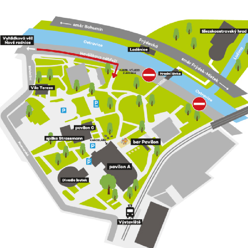 Plánek výstaviště